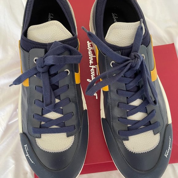 Mens Notion I Salvatore Ferragamo Leather Sneakers